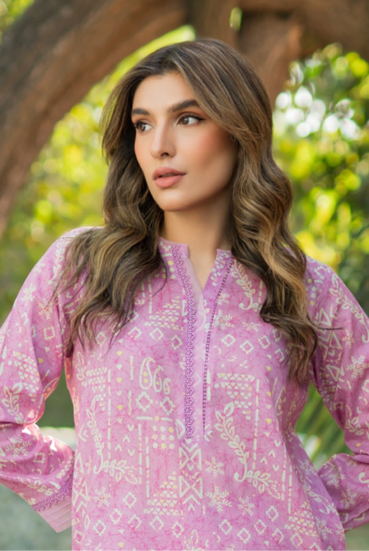 2 Piece Digital Printed Stitched Lawn Suit | Spring Summer'24 Collection By Sahar - 05