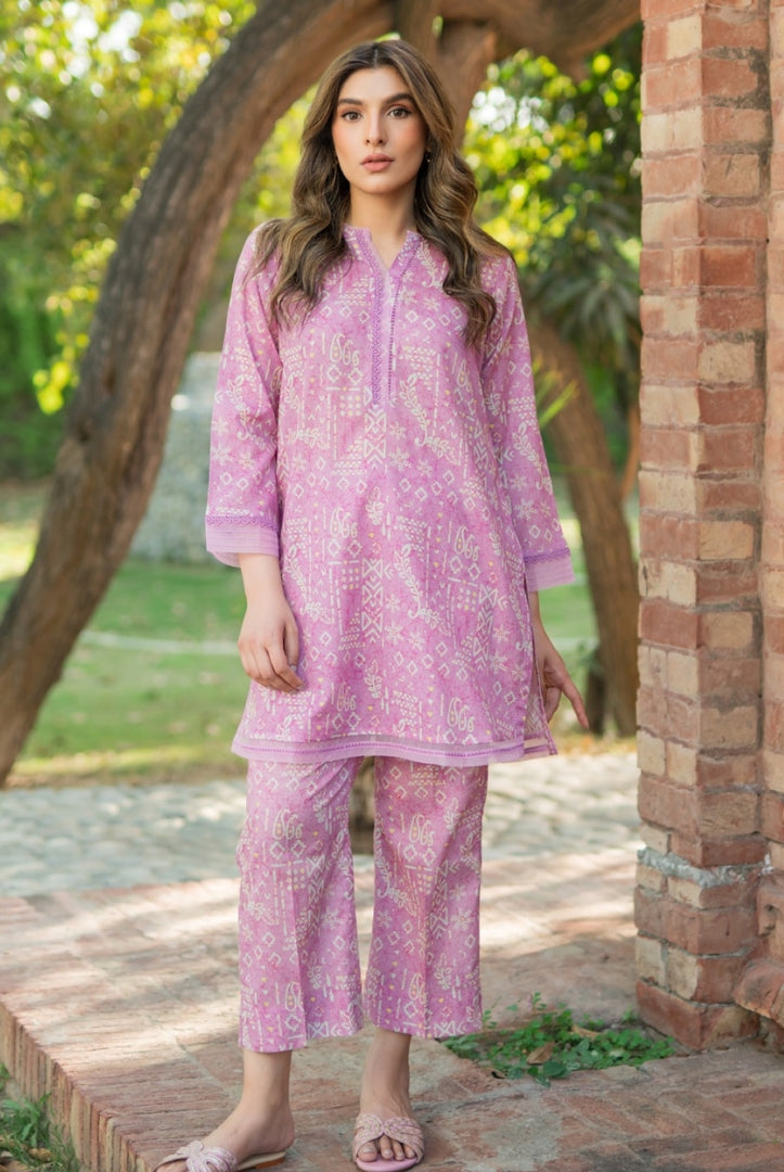 2 Piece Digital Printed Stitched Lawn Suit | Spring Summer'24 Collection By Sahar - 05