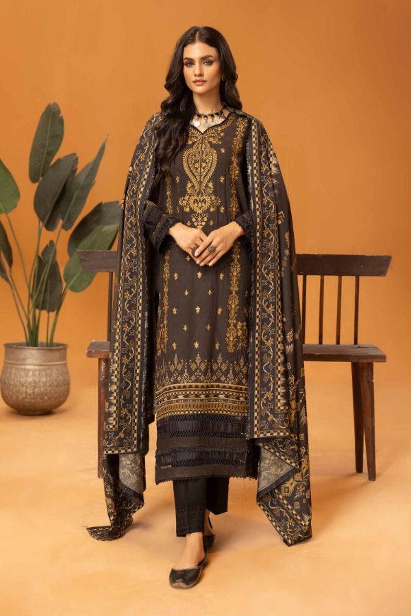 3 Piece Stitched Digital Printed Suits Collection From Roop By Johra - 03