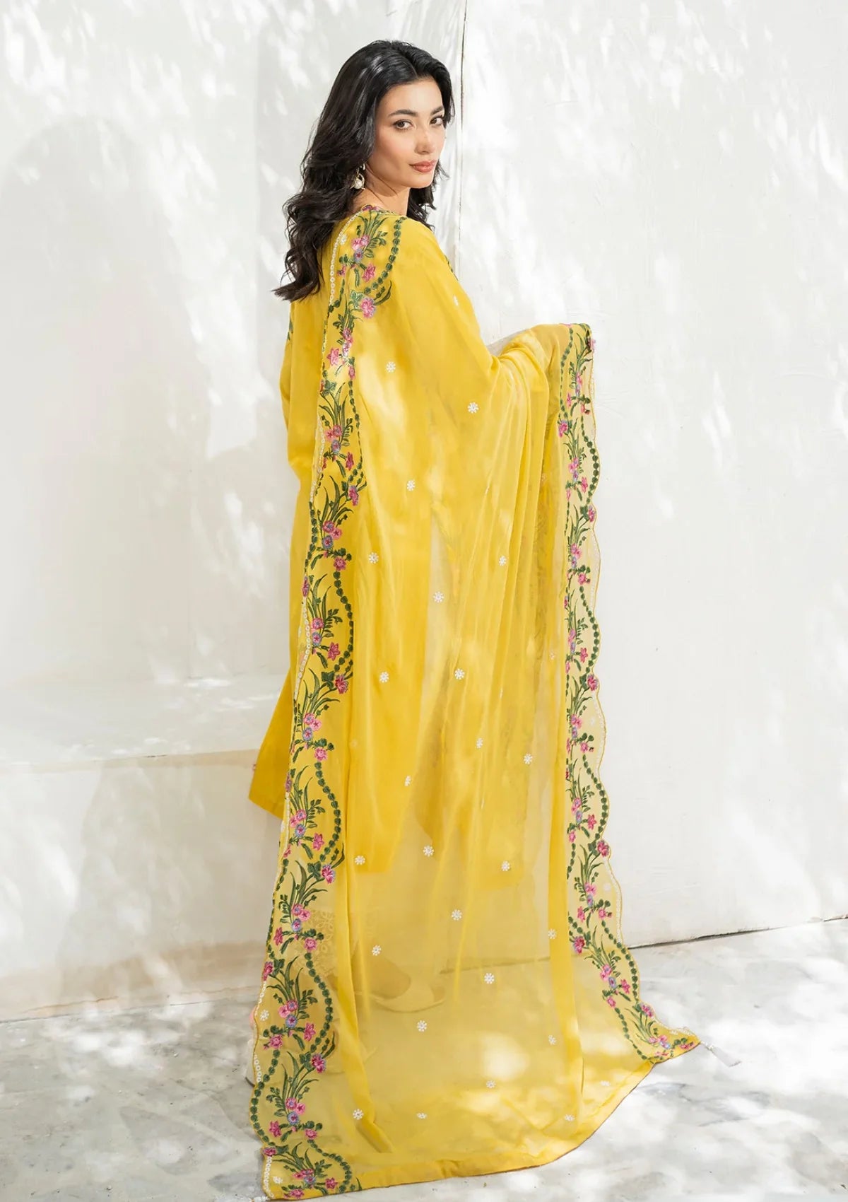 Sienna 3 Piece Stitched Lawn Suit Collection'24 By Muraad - TALIA