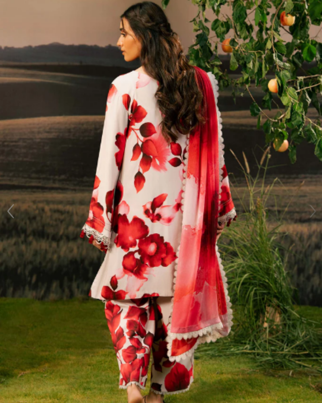 3 Piece Stitched Embroidered Linen Casual - Pre/Fall 25 Winter M.Basics by MARIA.B  - MBPF#02