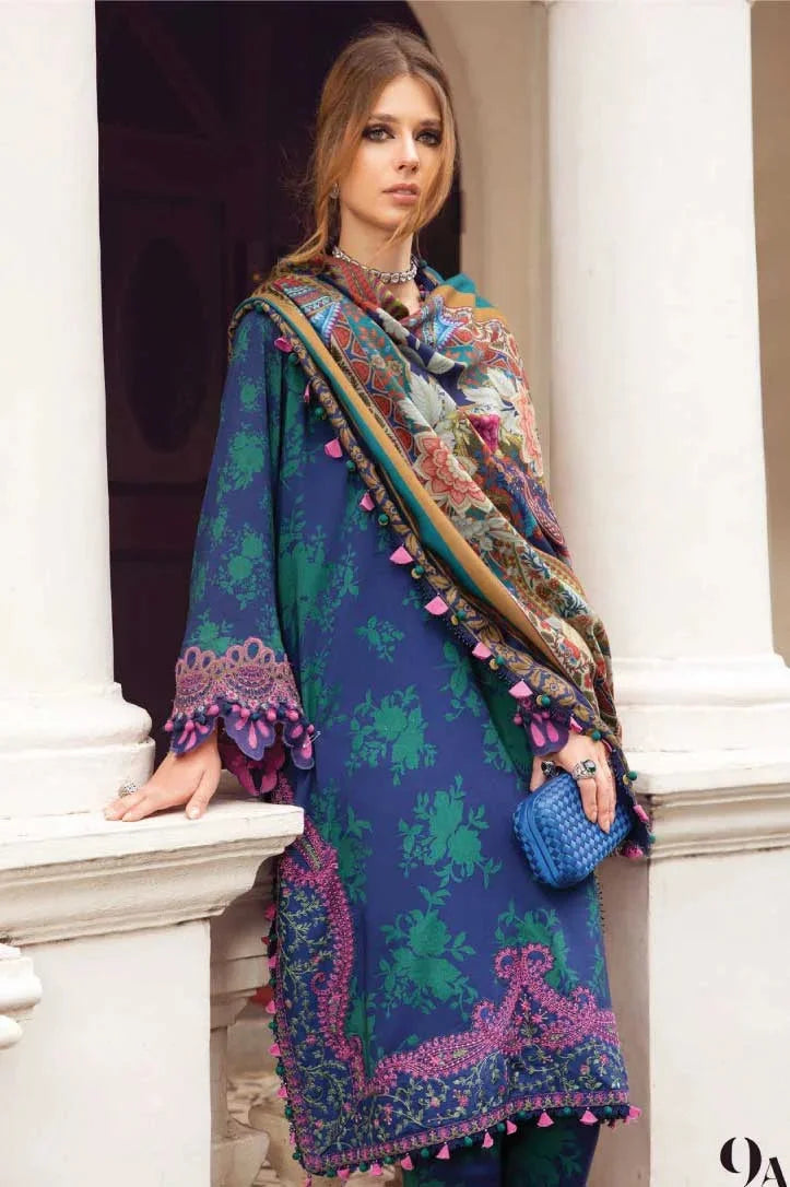 M Prints 3Piece Stitched Suit – 01