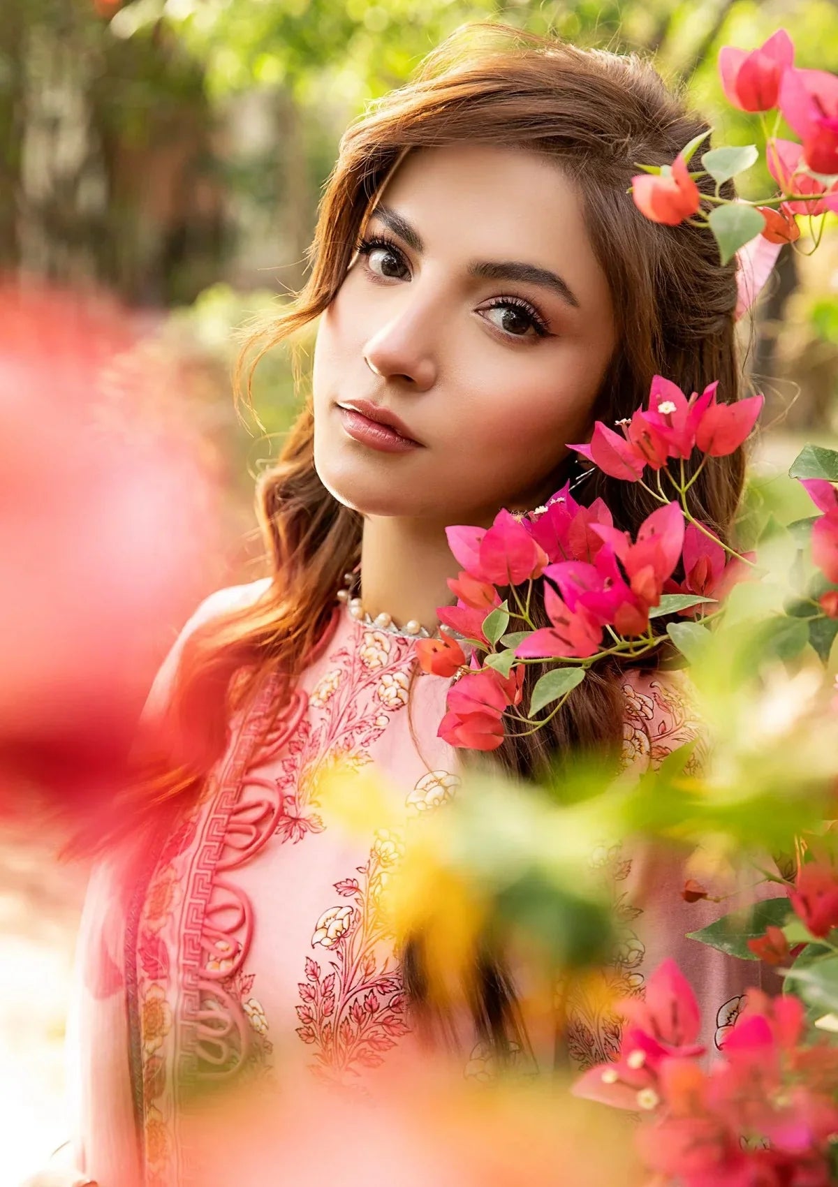 3 Piece Stitched Embroidered Lawn Suit From Maria.B By M.Basics Eid Collection'25-06