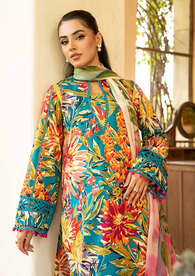3 Piece Stitched Embroidered Lawn Suit From Maria.B By M.Basics Eid Collection'25-09