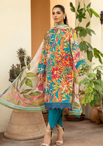 3 Piece Stitched Embroidered Lawn Suit From Maria.B By M.Basics Eid Collection'25-09