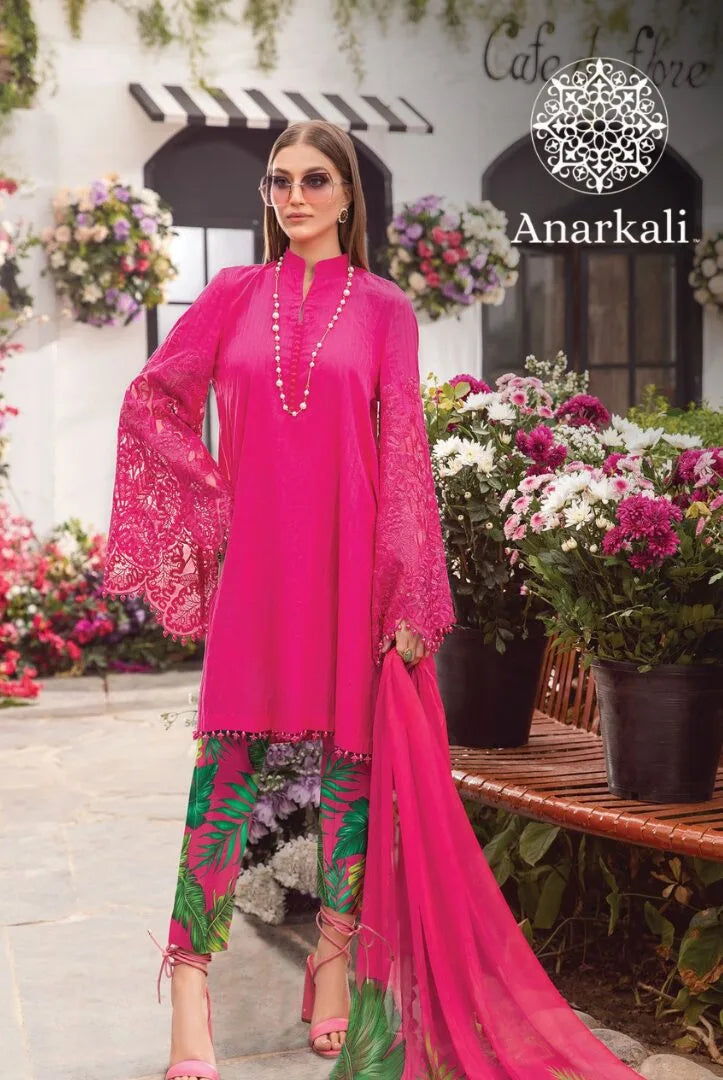 Maria.B M.Prints 3Piece Stitched Spring Summer 2024 Collection (Pink & Multi)