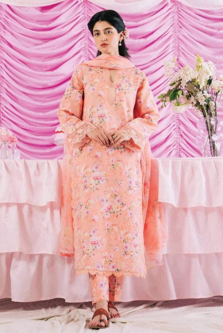 Rinesa By Ayzel 3 Piece Stitched Suit - AMEL