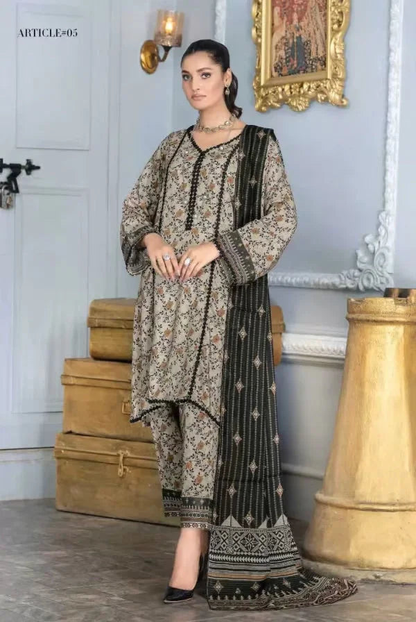 Sakina's By Anarkali 3 Piece Stitched Suit – 01