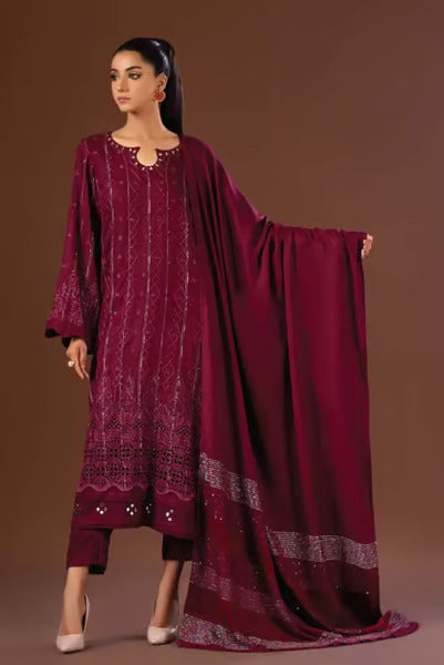 Tehzeeb By Riaz Arts 3 Piece Stitched Suit – 04